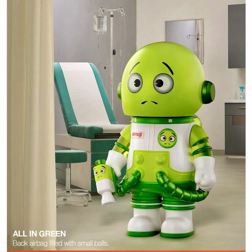 Mega Space Molly Emoji “All In Green” Figure 💚🚀🛸
